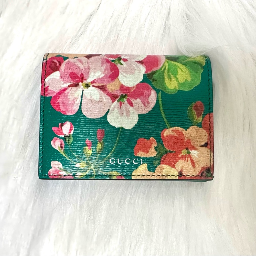 Gucci Blooms Teal Wallet